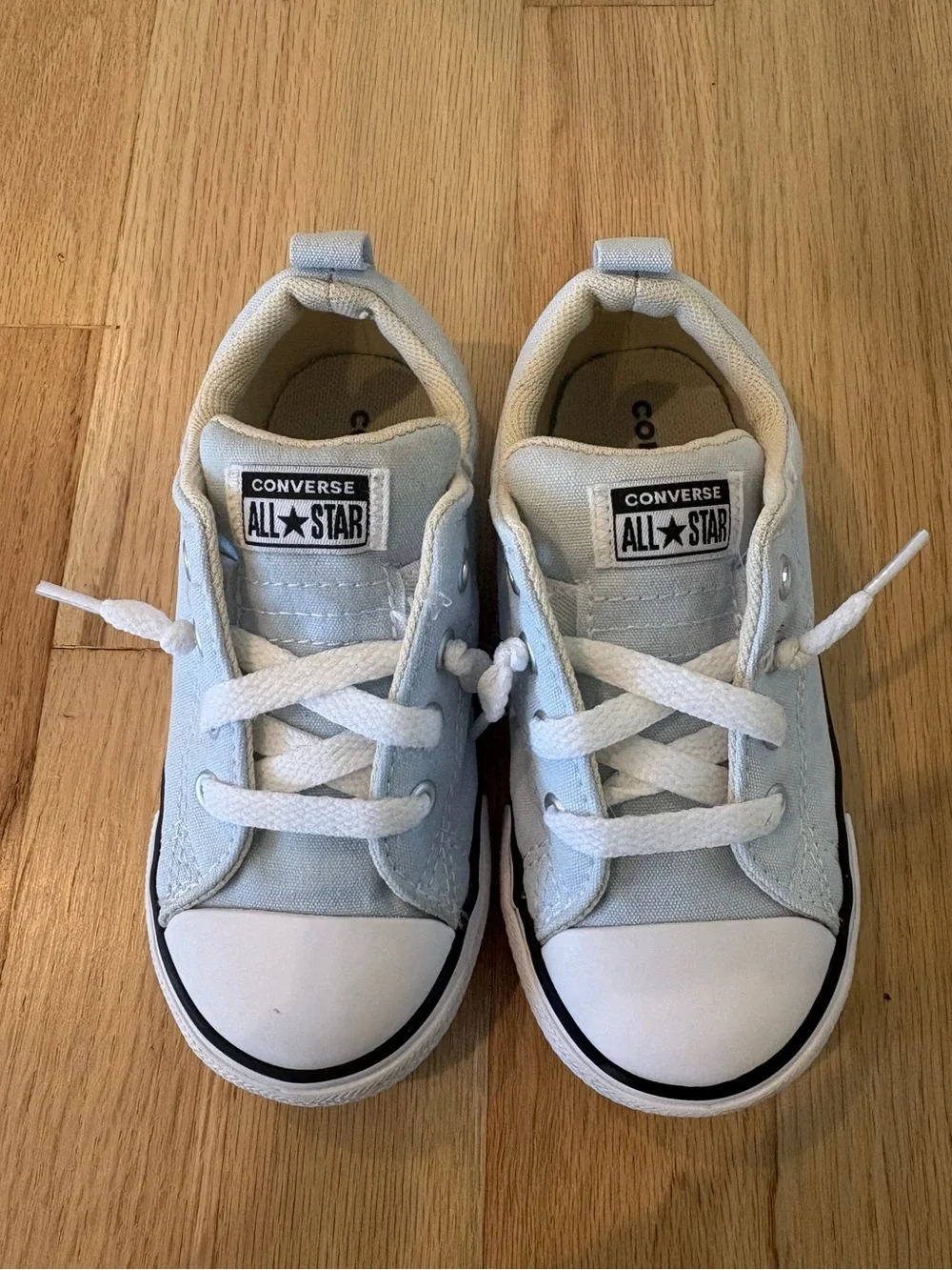 Toddler Low Top Light Blue Converse Sneakers